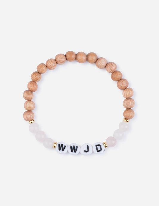 WWJD Wooden Letter Bracelet - A-1 Thread Vault
