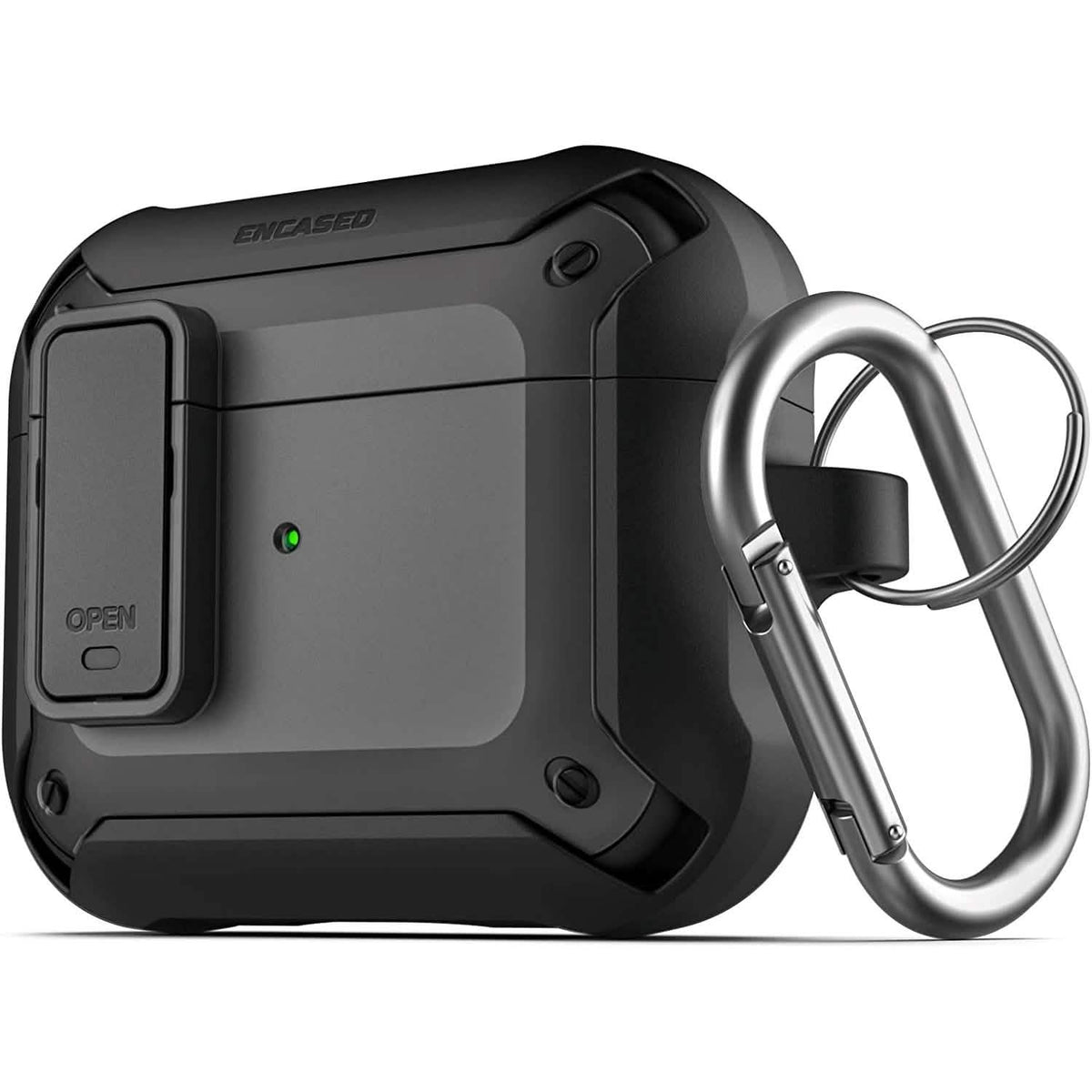 X-Armor for Airpods 3rd Generation Case with Locking Lid | Protective Carrying Pod with Carabiner Keychain (Airpods Gen 3) - A-1 Thread Vault