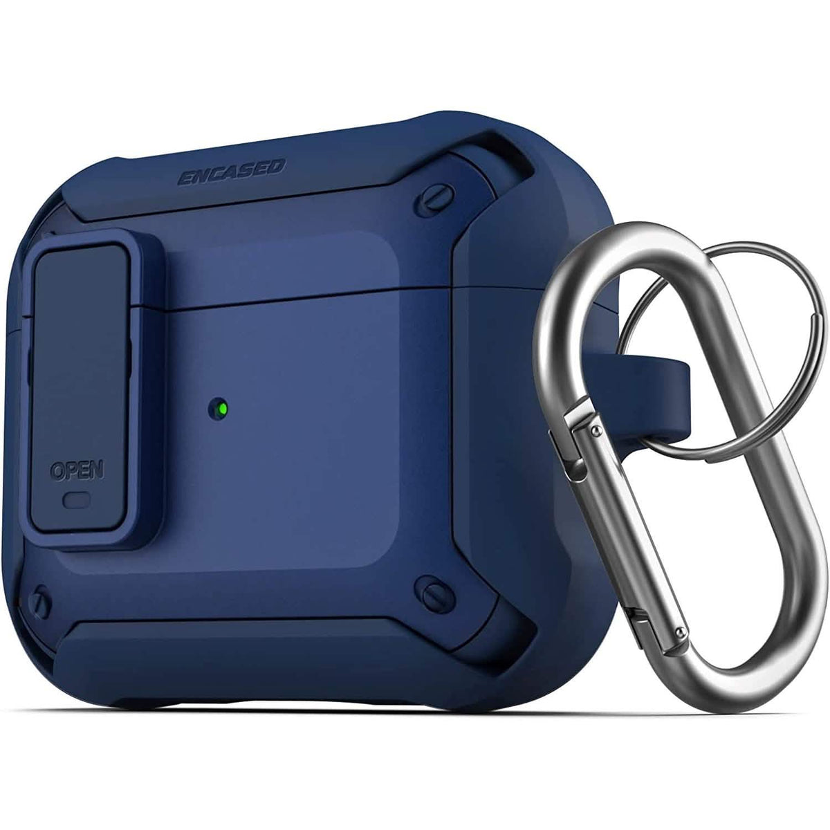 X-Armor for Airpods 3rd Generation Case with Locking Lid | Protective Carrying Pod with Carabiner Keychain (Airpods Gen 3) - A-1 Thread Vault
