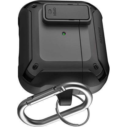 X-Armor for Airpods 3rd Generation Case with Locking Lid | Protective Carrying Pod with Carabiner Keychain (Airpods Gen 3) - A-1 Thread Vault