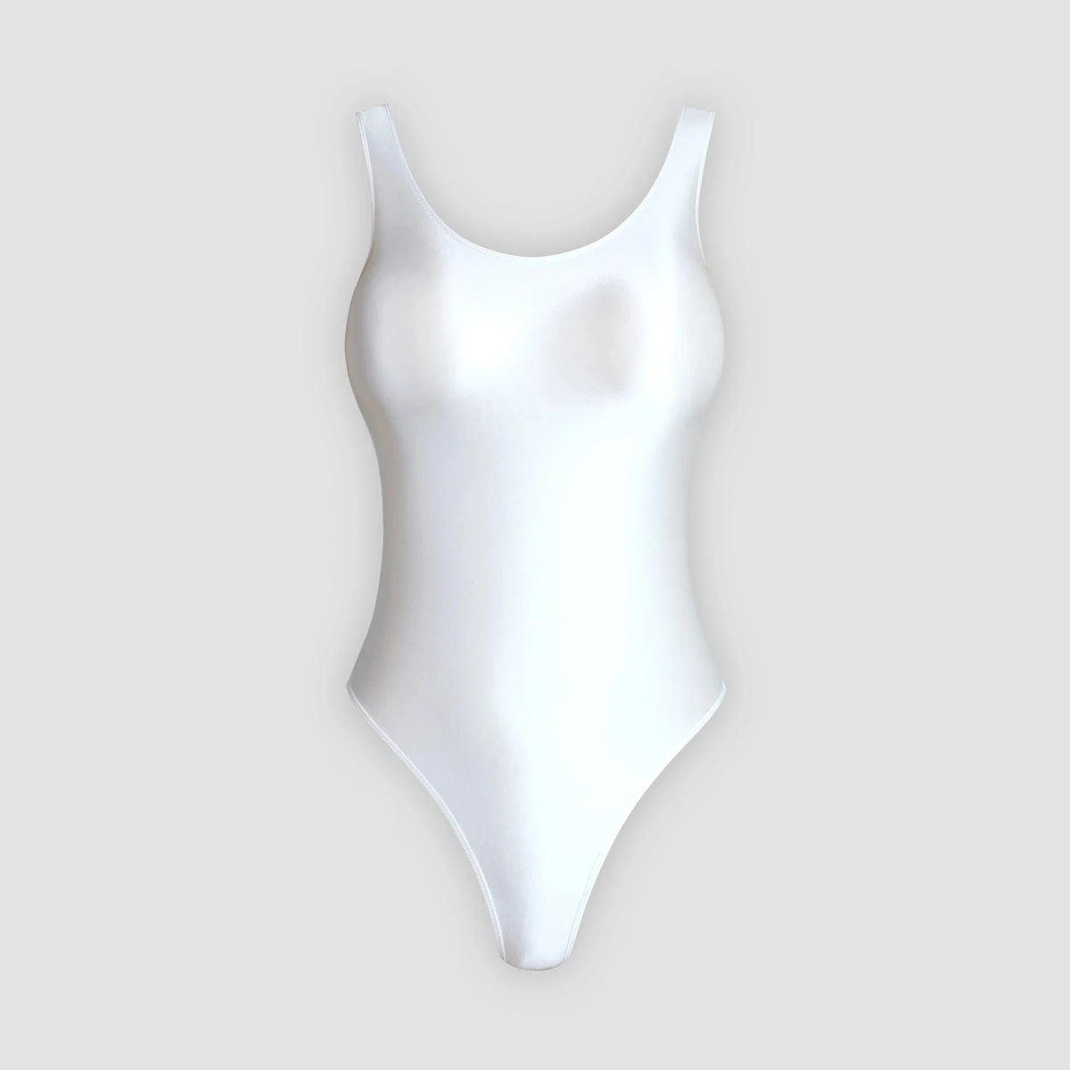 XClocKNYoung satin glossy swimsuit Satin Glossy Leotards U-shaped back High-Cut Bikini Thong Bodysuit glossy swimsuit - A-1 Thread Vault