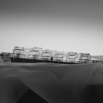 XVX Arctic Transparent SA Profile Double-Shot PC Keycap Set - A-1 Thread Vault