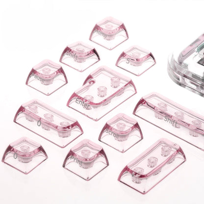XVX Arctic Transparent SA Profile Double-Shot PC Keycap Set - A-1 Thread Vault