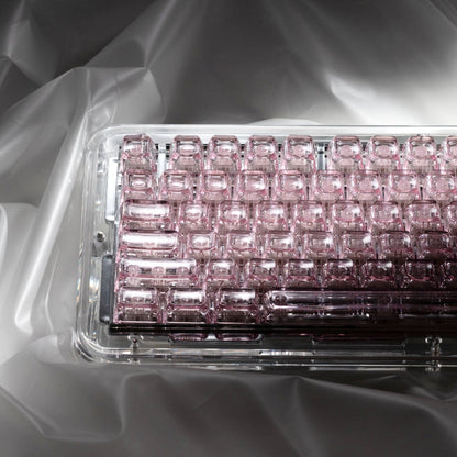 XVX Arctic Transparent SA Profile Double-Shot PC Keycap Set - A-1 Thread Vault