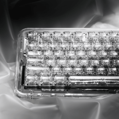XVX Arctic Transparent SA Profile Double-Shot PC Keycap Set - A-1 Thread Vault