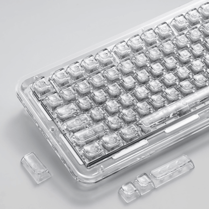 XVX Arctic Transparent SA Profile Double-Shot PC Keycap Set - A-1 Thread Vault