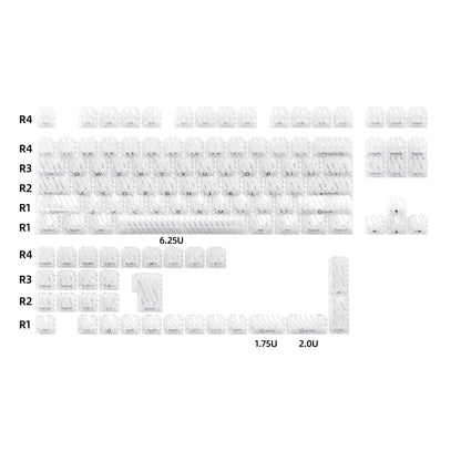 XVX Carbon Fiber Textured Cherry Profile PC Keycap Set - A-1 Thread Vault