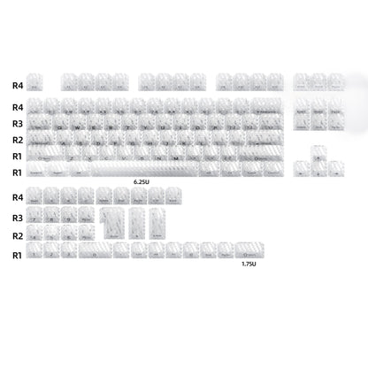 XVX Carbon Fiber Textured Cherry Profile PC Keycap Set - A-1 Thread Vault