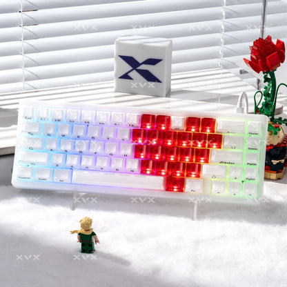 XVX Fizz Heart Series Cherry Profile PC 21-Key Artisan Keycap Set - A-1 Thread Vault