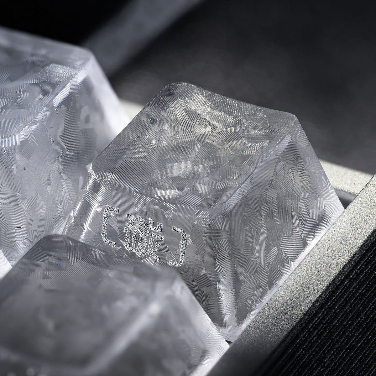 XVX Forged Carbon-Look Cherry Profile Side-Printed PC Keycap Set - A-1 Thread Vault