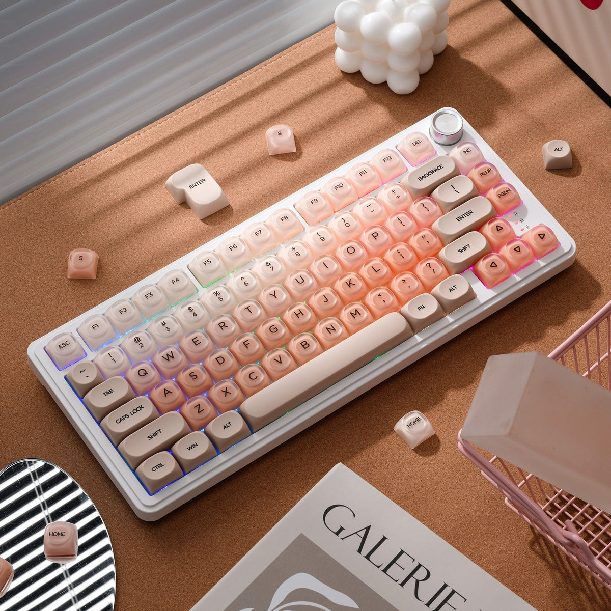 XVX Foundation Series HOA Profile Translucent PBT+PC 132-Key Keycap Set - A-1 Thread Vault