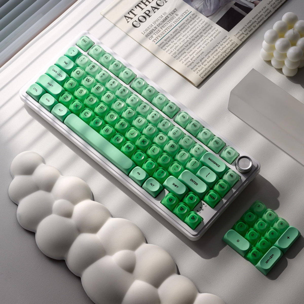 XVX Foundation Series HOA Profile Translucent PBT+PC 132-Key Keycap Set - A-1 Thread Vault