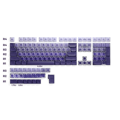 XVX Foundation Series HOA Profile Translucent PBT+PC 132-Key Keycap Set - A-1 Thread Vault