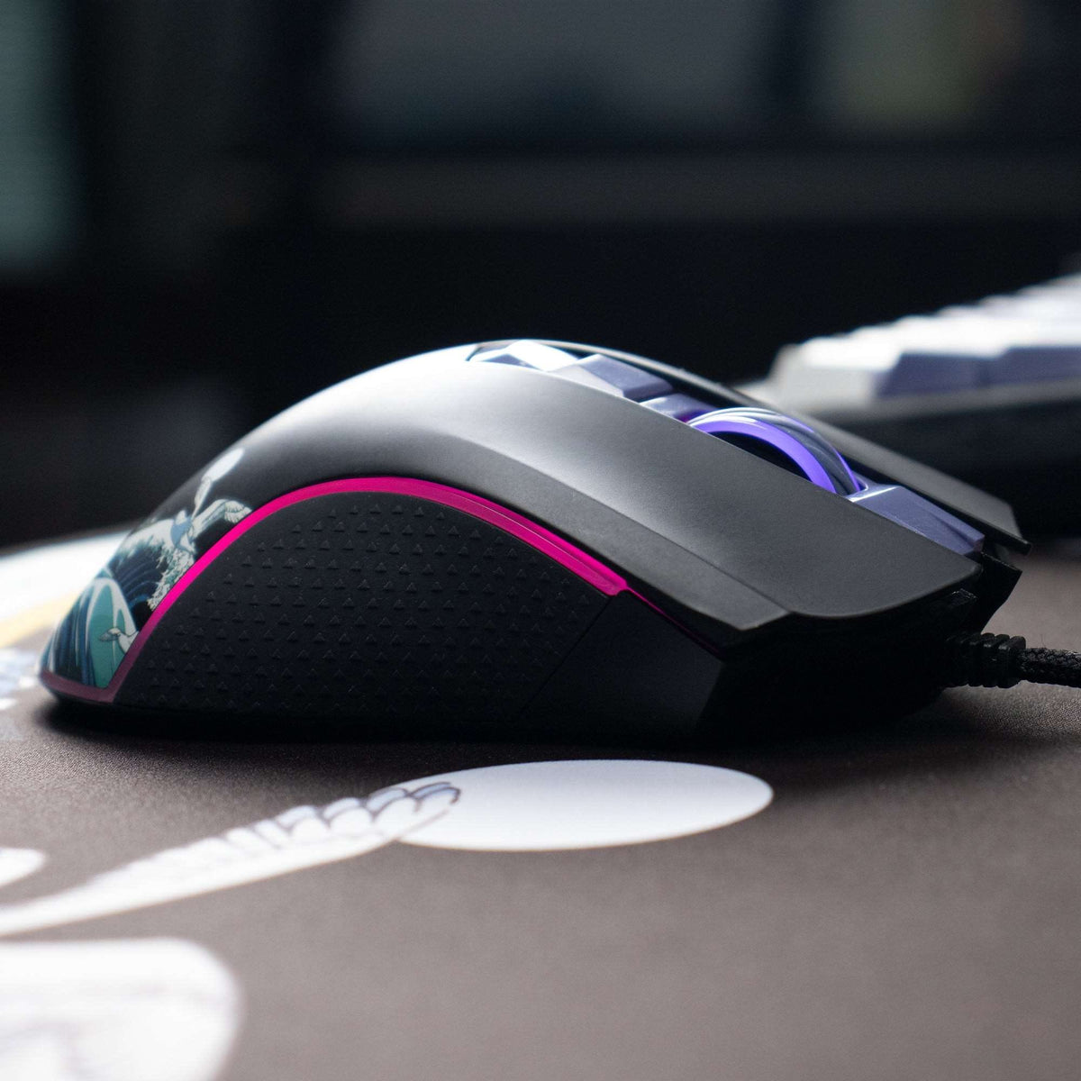 XVX G705 Kanagawa Themed Programmable Wired Gaming Mouse - A-1 Thread Vault