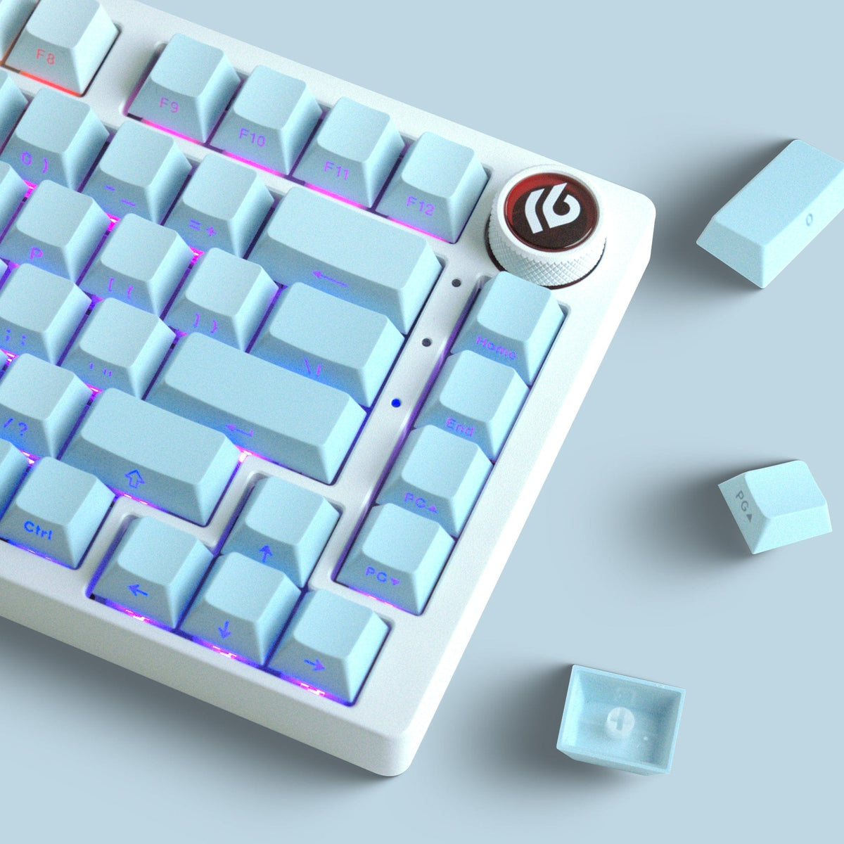 XVX Gradient X-Axis Series Side-Printed Cherry Profile 121-Key PBT Keycap Set - A-1 Thread Vault
