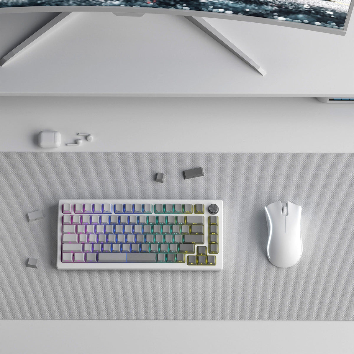 XVX Gradient X-Axis Series Side-Printed Cherry Profile 121-Key PBT Keycap Set - A-1 Thread Vault