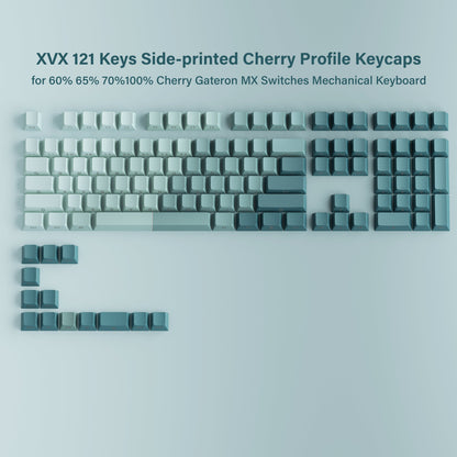 XVX Gradient X-Axis Series Side-Printed Cherry Profile 121-Key PBT Keycap Set - A-1 Thread Vault