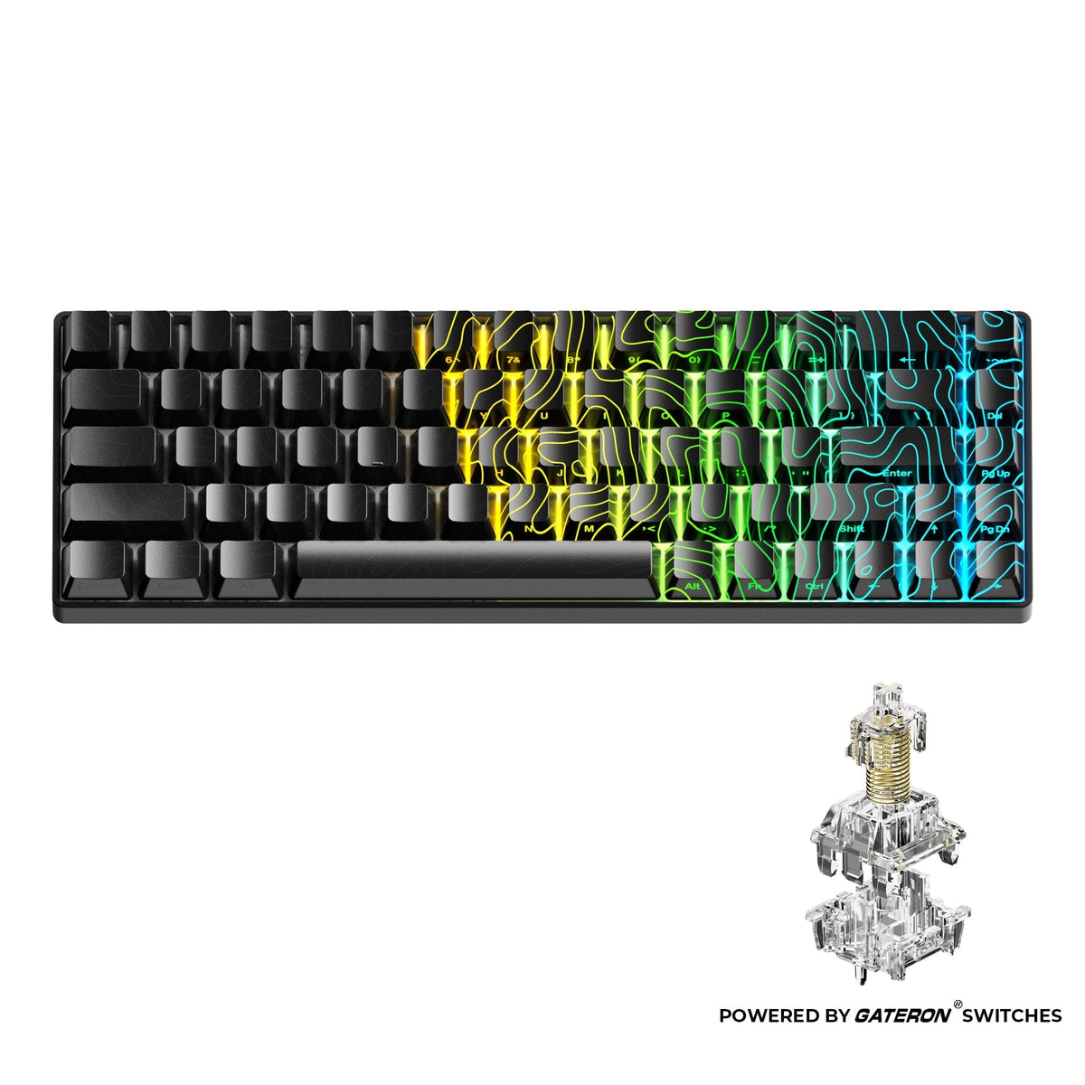 XVX HE68 68% Rapid Trigger Hall Effect Wired Magnetic Gaming Keyboard - A-1 Thread Vault
