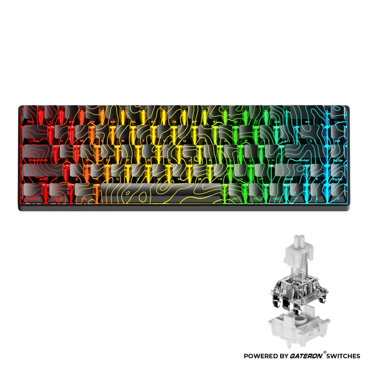 XVX HE68 68% Rapid Trigger Hall Effect Wired Magnetic Gaming Keyboard - A-1 Thread Vault