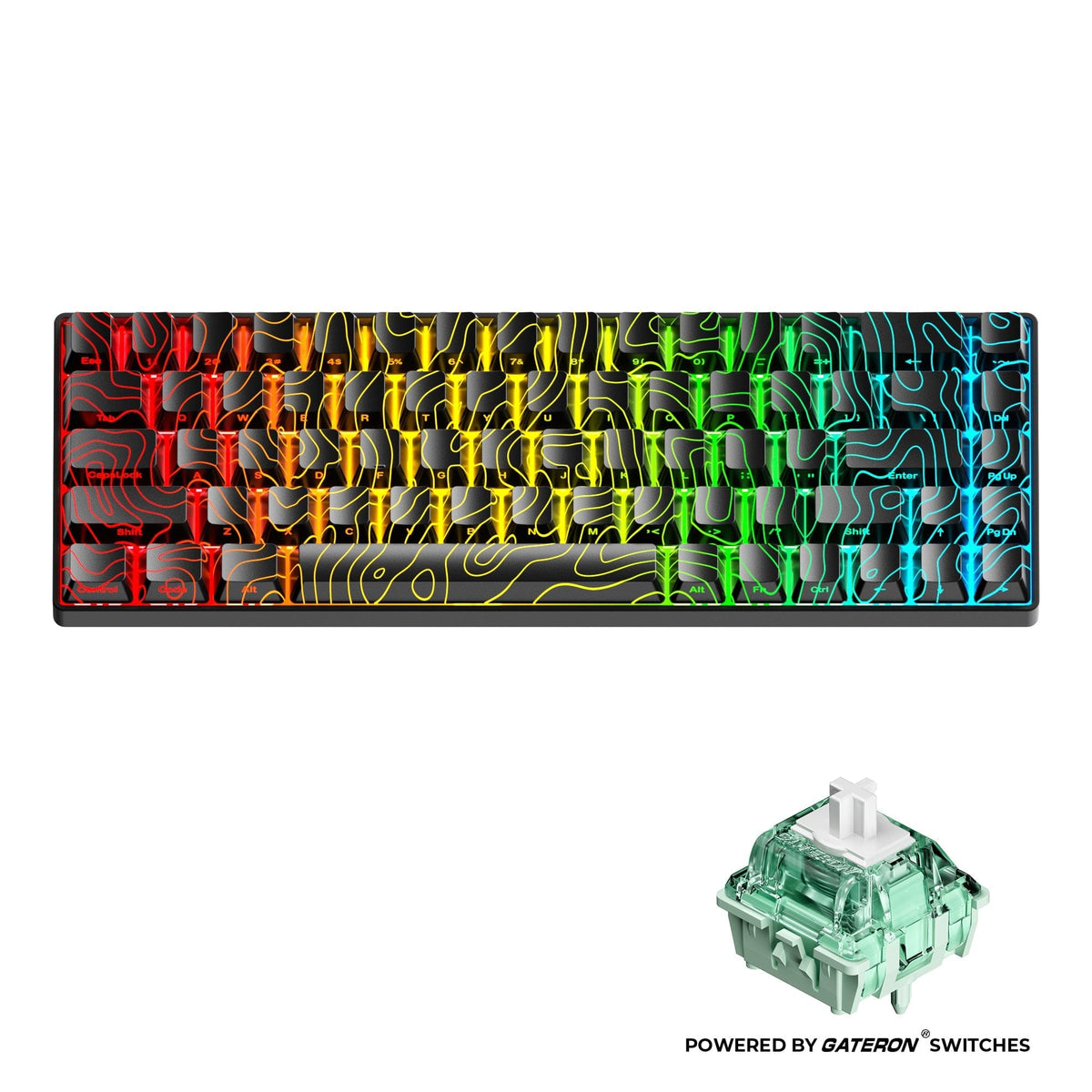 XVX HE68 68% Rapid Trigger Hall Effect Wired Magnetic Gaming Keyboard - A-1 Thread Vault
