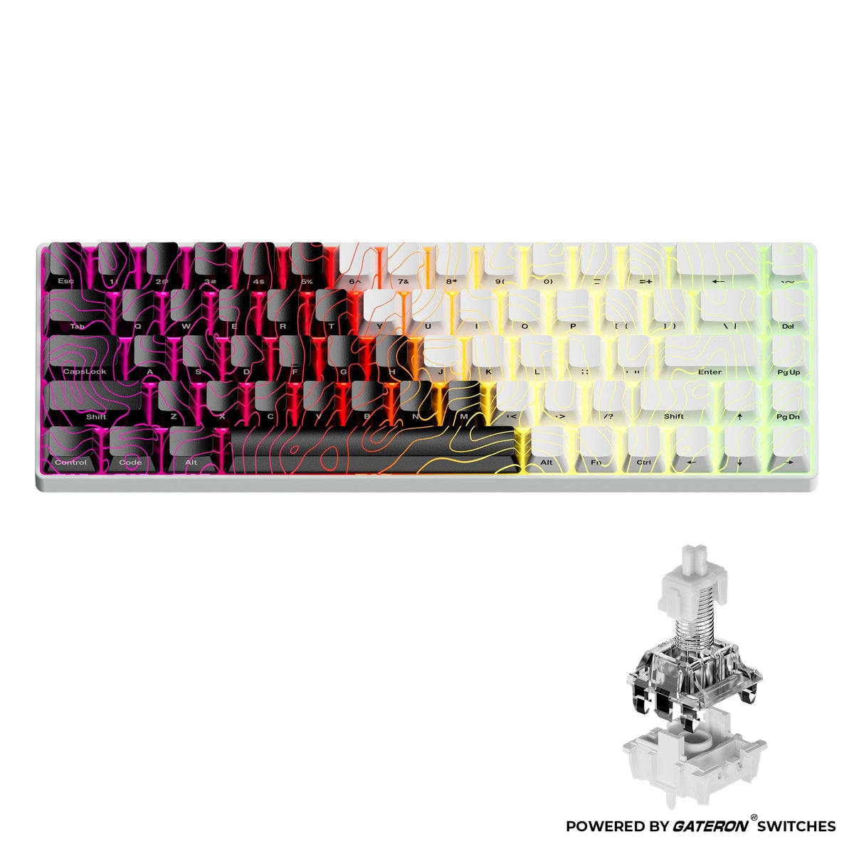 XVX HE68 68% Rapid Trigger Hall Effect Wired Magnetic Gaming Keyboard - A-1 Thread Vault