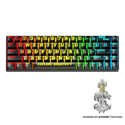 XVX HE68 68% Rapid Trigger Hall Effect Wired Magnetic Gaming Keyboard - A-1 Thread Vault