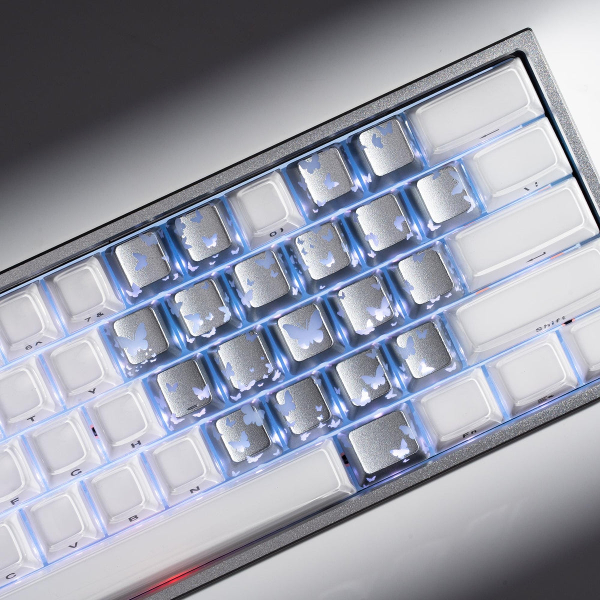 XVX IMD FlutterBloom Heart Layout 21-Key Artisan Keycap Set - A-1 Thread Vault