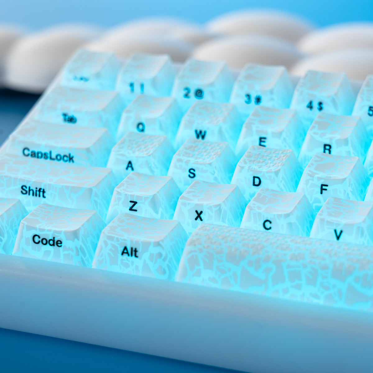 XVX IMD Ice Crack Pattern Shine-Through OEM Profile Keycap Set - A-1 Thread Vault