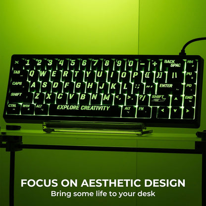 XVX IMD MIAMI Pattern Shine-Through OEM Profile 118-Key Keycap Set - A-1 Thread Vault
