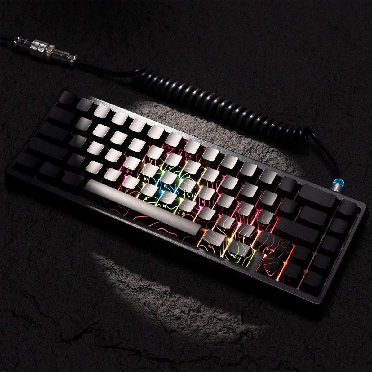 XVX IMD Phantom Topographic Pattern Shine-Through OEM Profile Keycap Set - A-1 Thread Vault