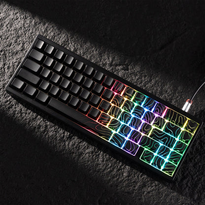 XVX IMD Phantom Topographic Pattern Shine-Through OEM Profile Keycap Set - A-1 Thread Vault