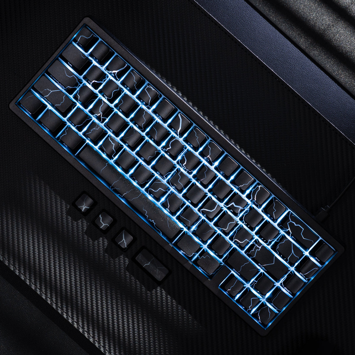 XVX IMD Spider Web Shine-Through OEM Profile 118-Key Keycap Set - A-1 Thread Vault