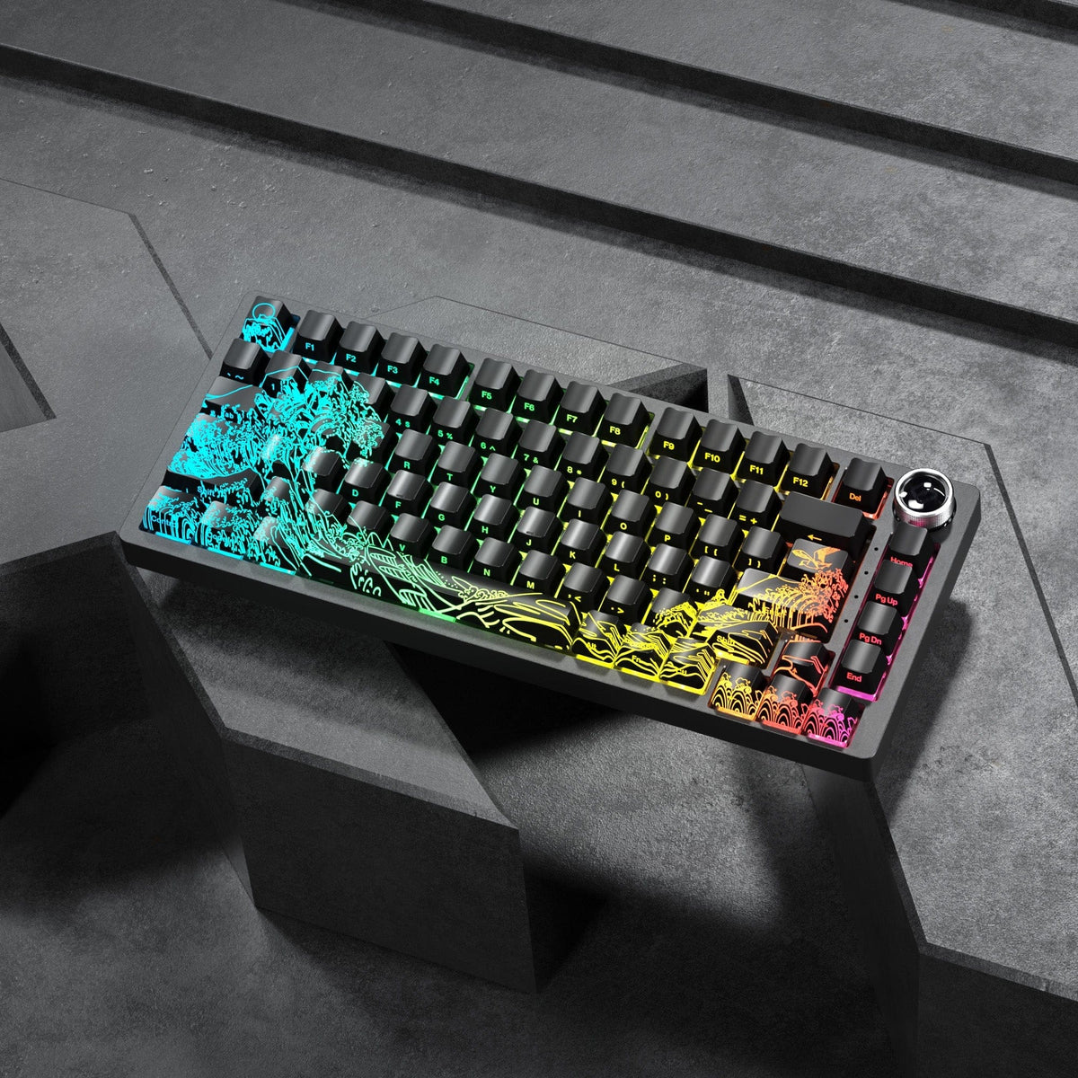 XVX IMD Spider Web Shine-Through OEM Profile 118-Key Keycap Set - A-1 Thread Vault