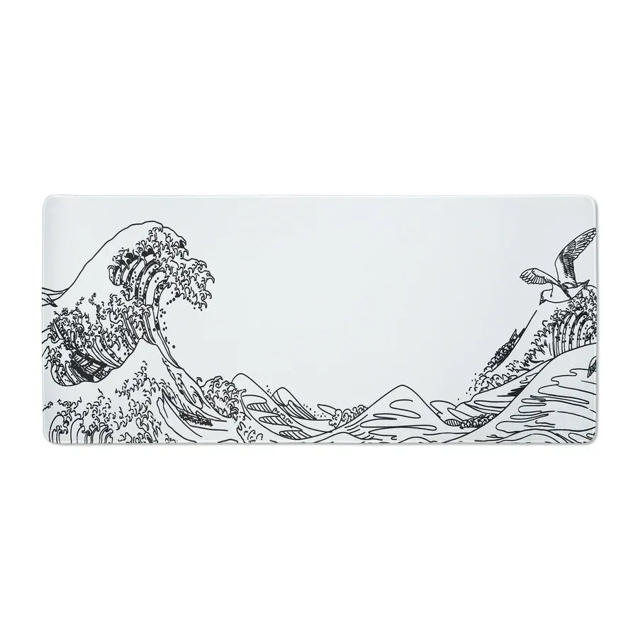 XVX Kanagawa Outline Themed Large Desk Mat - A-1 Thread Vault