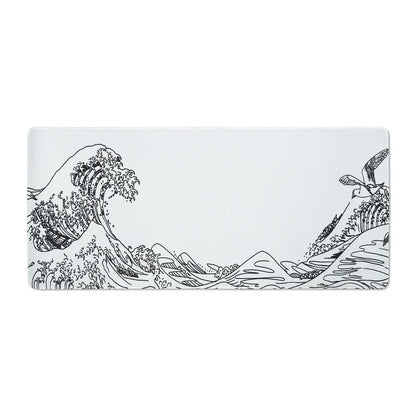 XVX Kanagawa Outline Themed Large Desk Mat - A-1 Thread Vault