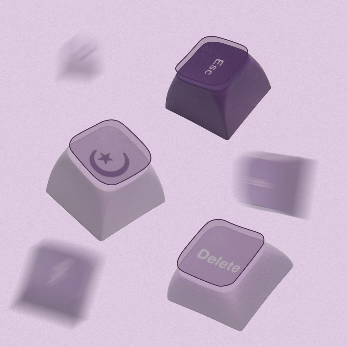 XVX Lavender Purple Dye-Sublimation XVX Profile 123-Key PBT Keycap Set - A-1 Thread Vault
