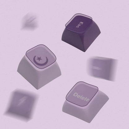 XVX Lavender Purple Dye-Sublimation XVX Profile 123-Key PBT Keycap Set - A-1 Thread Vault