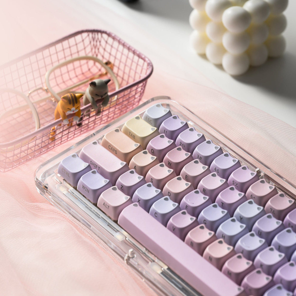 XVX Lumicat MAO Profile Side-Printed Shine-Through 113-Key Keycap Set - A-1 Thread Vault