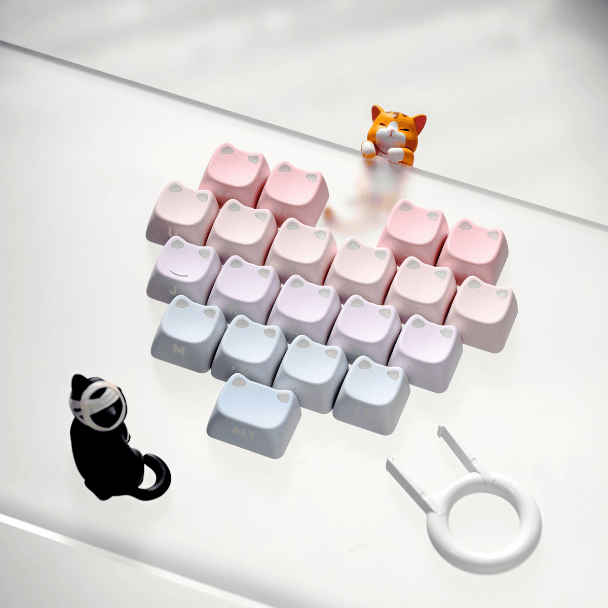 XVX Lumicat MAO Profile Side-Printed Shine-Through 113-Key Keycap Set - A-1 Thread Vault