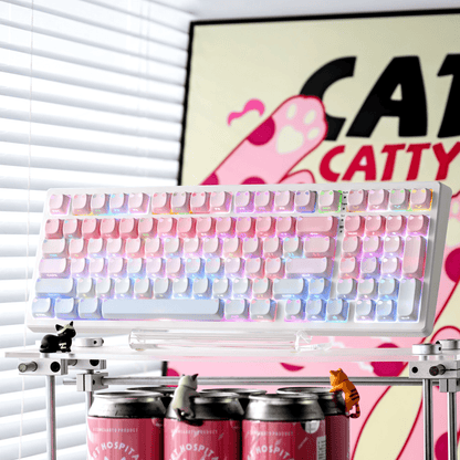 XVX Lumicat MAO Profile Side-Printed Shine-Through 113-Key Keycap Set - A-1 Thread Vault