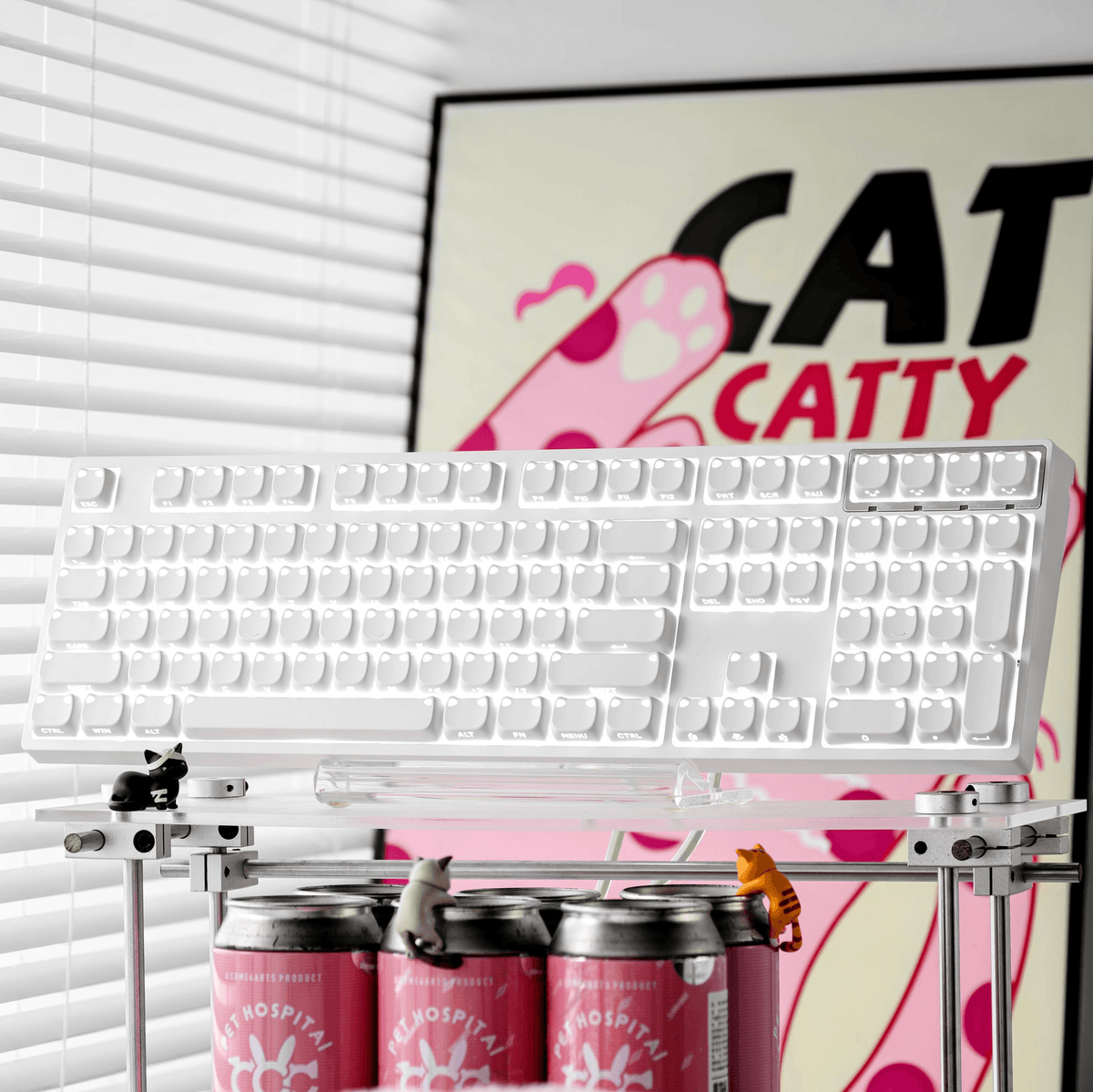 XVX Lumicat MAO Profile Side-Printed Shine-Through 113-Key Keycap Set - A-1 Thread Vault