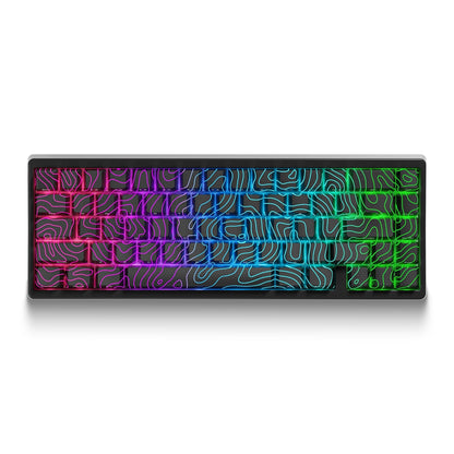 XVX M67 JadeStone Interstellar Black Tri-Mode RGB Mechanical Keyboard - A-1 Thread Vault