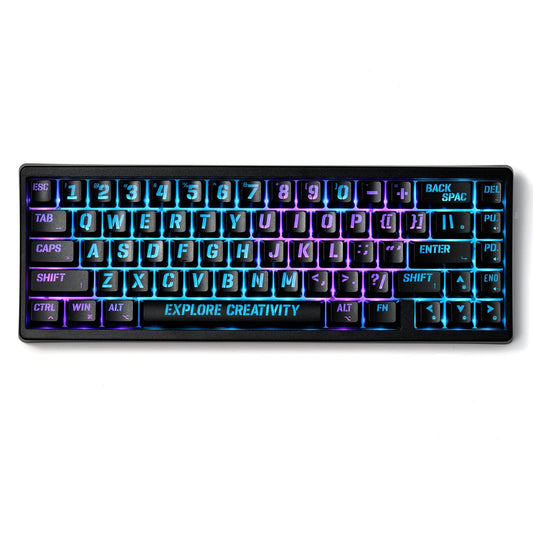 XVX M67 JadeStone Miami Tri-Mode RGB Mechanical Keyboard - A-1 Thread Vault