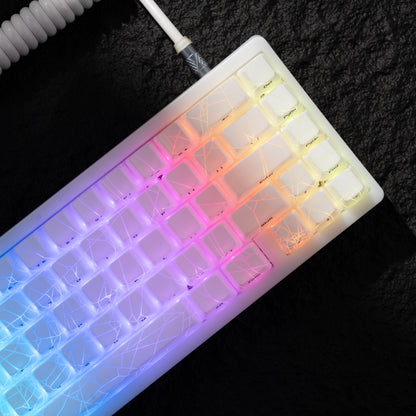 XVX M67 JadeStone Spider Web Tri-Mode RGB Mechanical Keyboard - A-1 Thread Vault