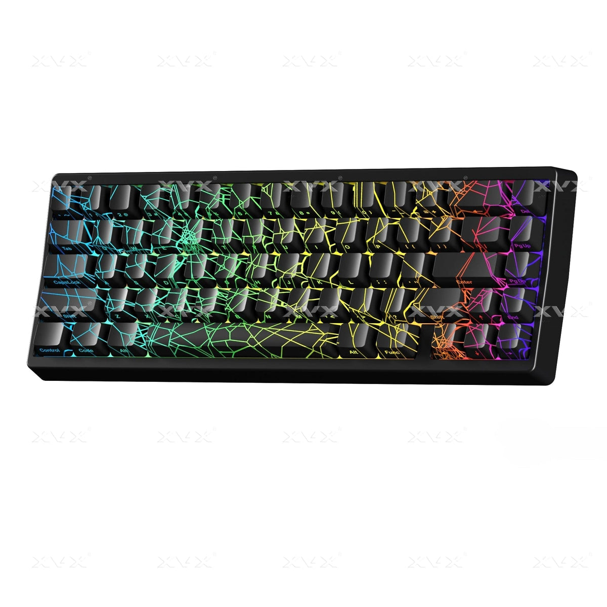 XVX M67 JadeStone Spider Web Tri-Mode RGB Mechanical Keyboard - A-1 Thread Vault