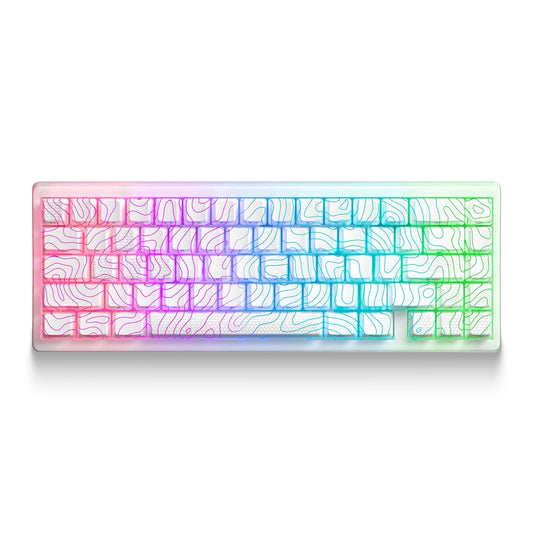 XVX M67 JadeStone Stellar White Tri-Mode RGB Mechanical Keyboard - A-1 Thread Vault