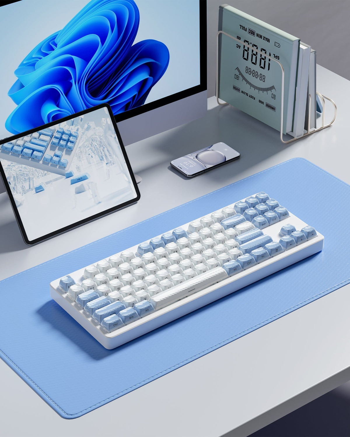 XVX Magic Wave OEM Profile Side-Printed 136-Key PC Keycap Set - A-1 Thread Vault