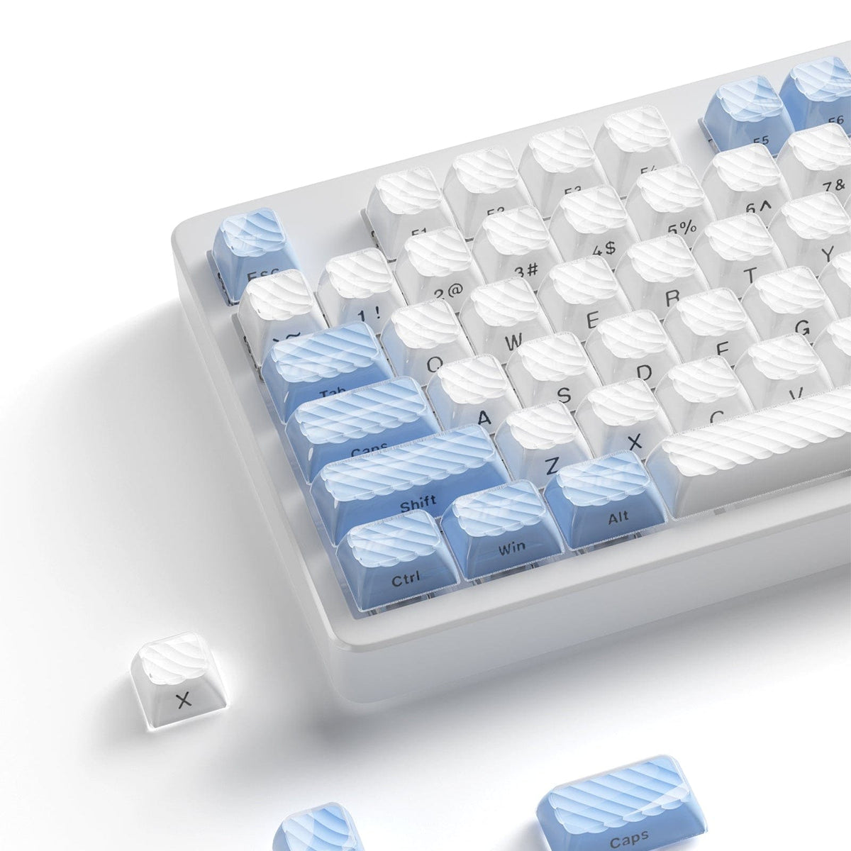 XVX Magic Wave OEM Profile Side-Printed 136-Key PC Keycap Set - A-1 Thread Vault