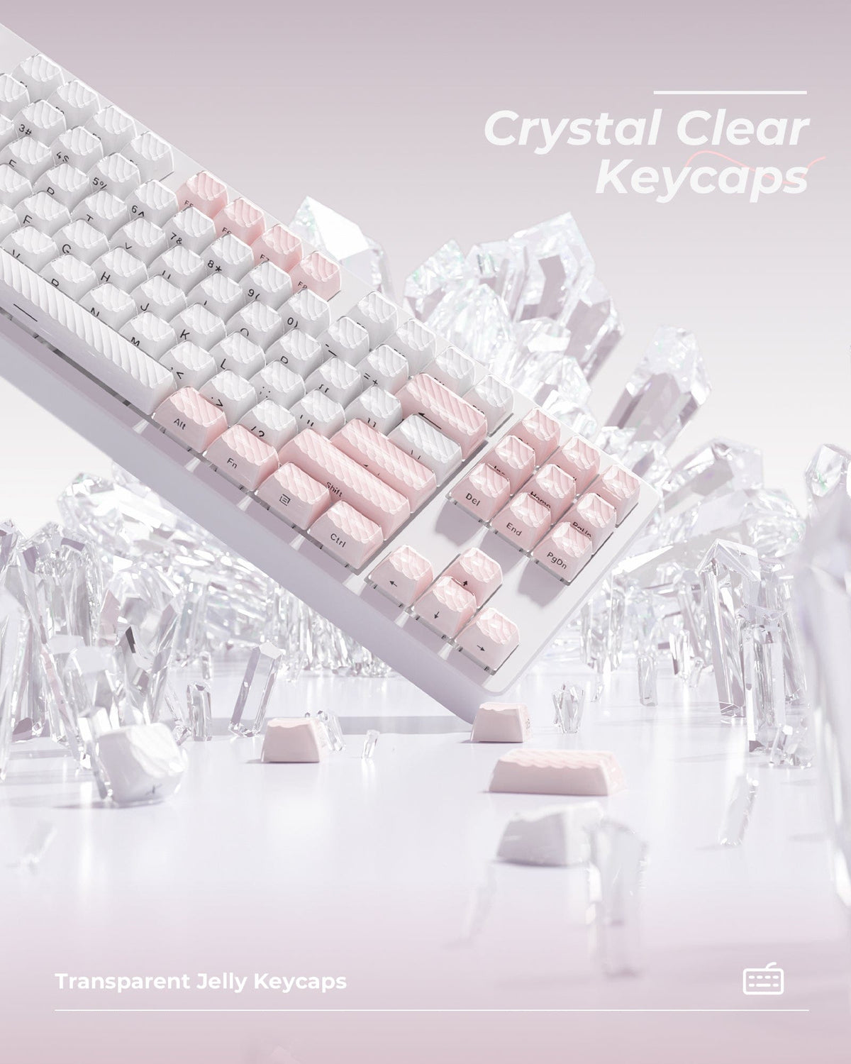 XVX Magic Wave OEM Profile Side-Printed 136-Key PC Keycap Set - A-1 Thread Vault