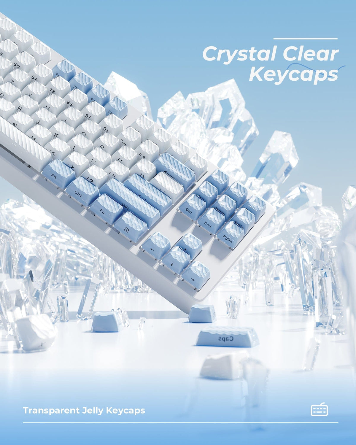 XVX Magic Wave OEM Profile Side-Printed 136-Key PC Keycap Set - A-1 Thread Vault